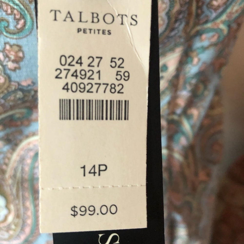 NWT Women’s Paisley Crop pants